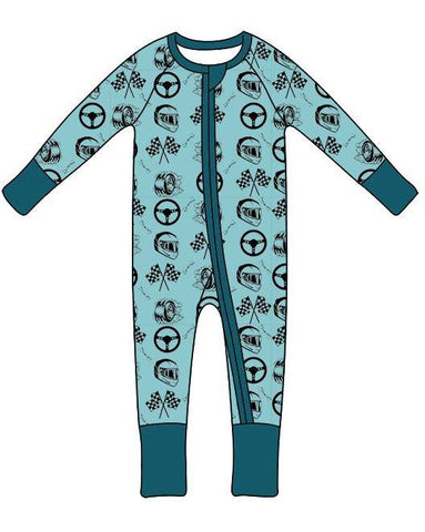 Up On The Wheel - Bamboo Onesie