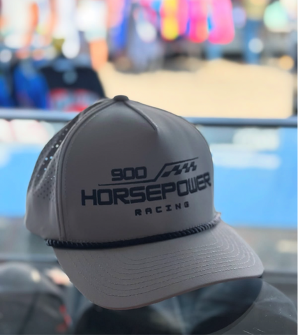 900 HP Grey Embroidered Golf Hat
