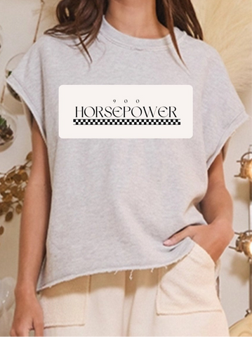 900 Horsepower French Terry Muscle Tee