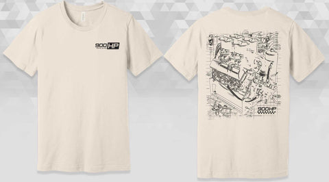 900 HP Blueprint Tee