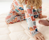 Retro Smiley Bamboo Onesie