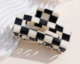 Checker Lg Hair Clip