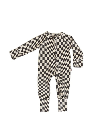 Wavy Bamboo Zip Onesie