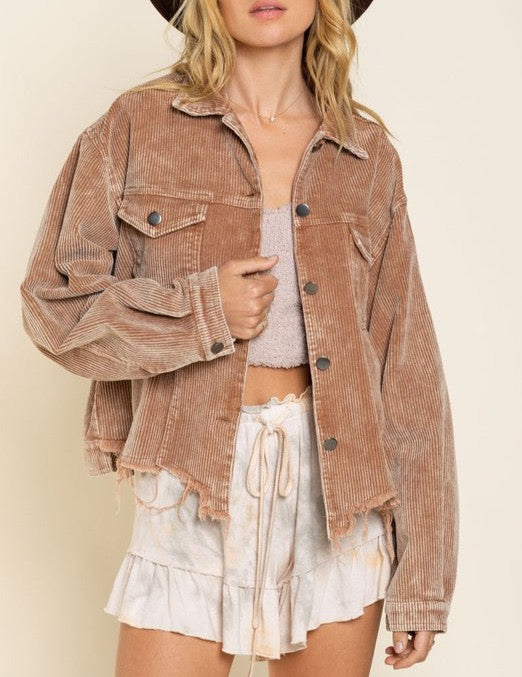 Corduroy Distressed Jacket Corduroy Distressed Jacket