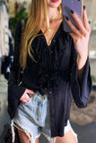 Blackbird Ruffle Blouse