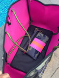 Camo & Pink Stripe Neoprene Tote