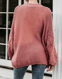 Rosewood Open Knit Cardigan