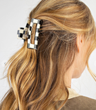 Checker Lg Hair Clip