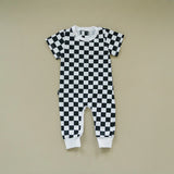 Black Check Unisex Onesie